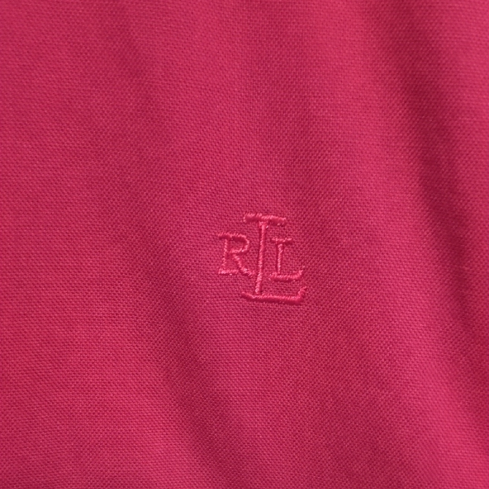 Lauren Ralph Lauren Women's Magenta Button Down Shirt XXL - Picture 3 of 6